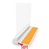 HPI Lišta s tkaninou 9mm s krycím jazýčkem, délka  2,6m bílá